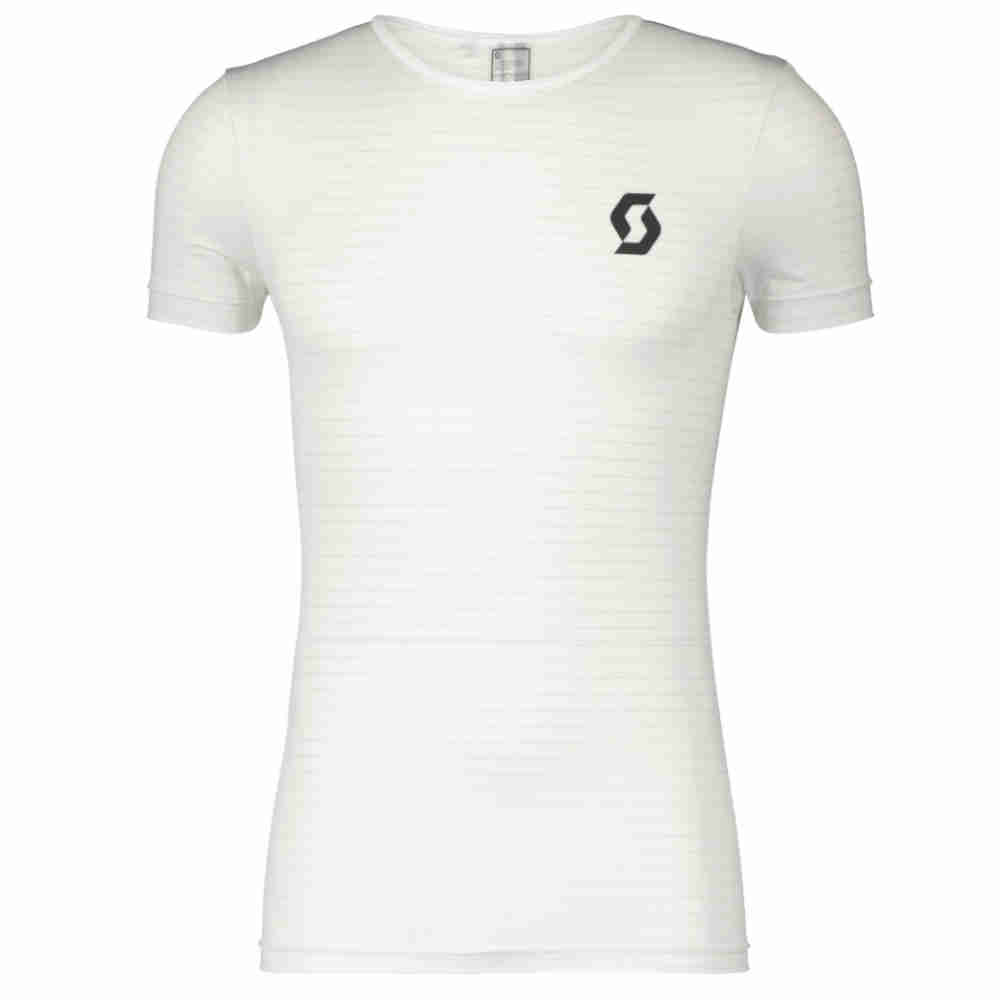 SCOTT Underwear Carbon Funktions T-Shirt weiss schwarz SCOTT Underwear Carbon Funktions T-Shirt weiss schwarz