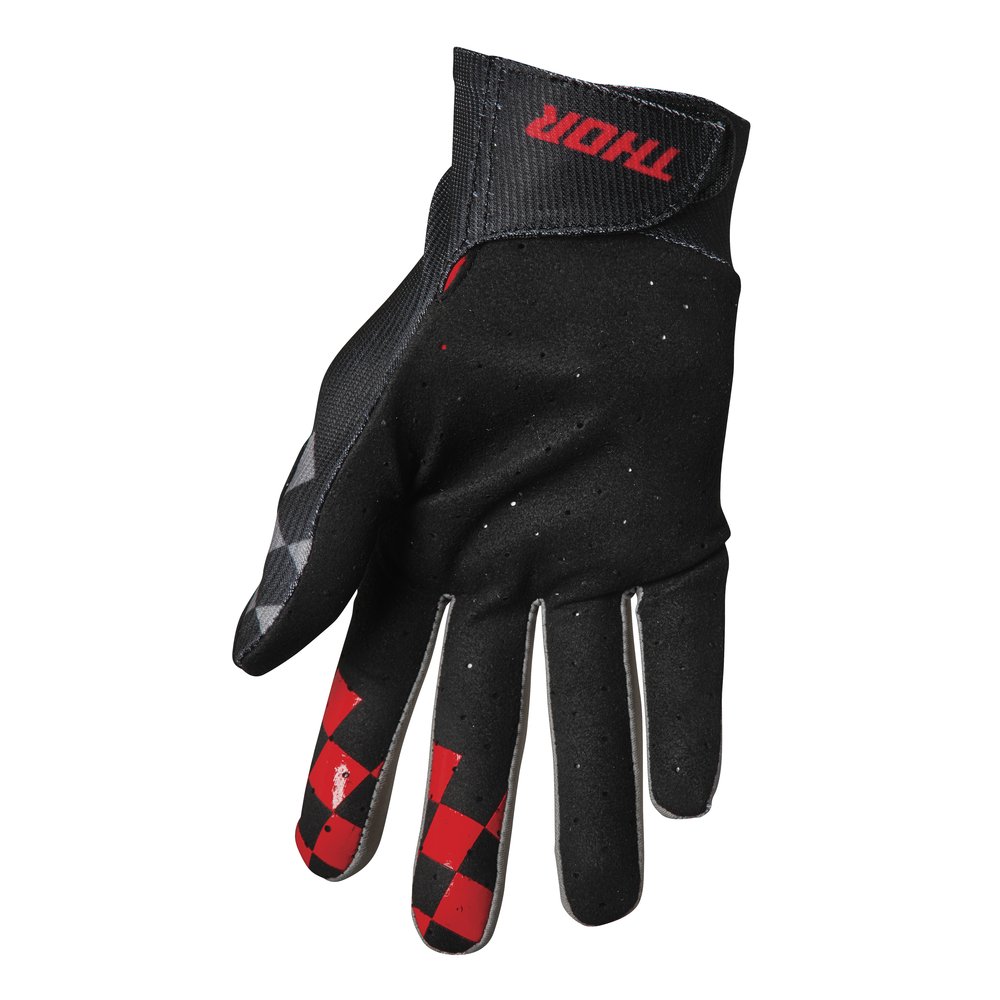 THOR Intense Chex MTB Handschuhe schwarz grau THOR Intense Chex MTB Handschuhe schwarz grau