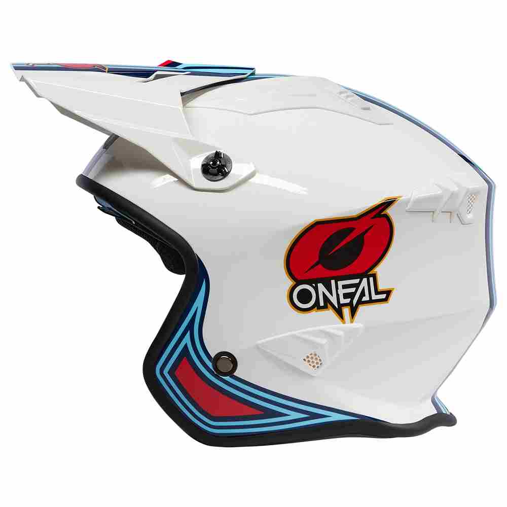 ONEAL Volt MN1 Trial Motorrad Helm weiss rot blau