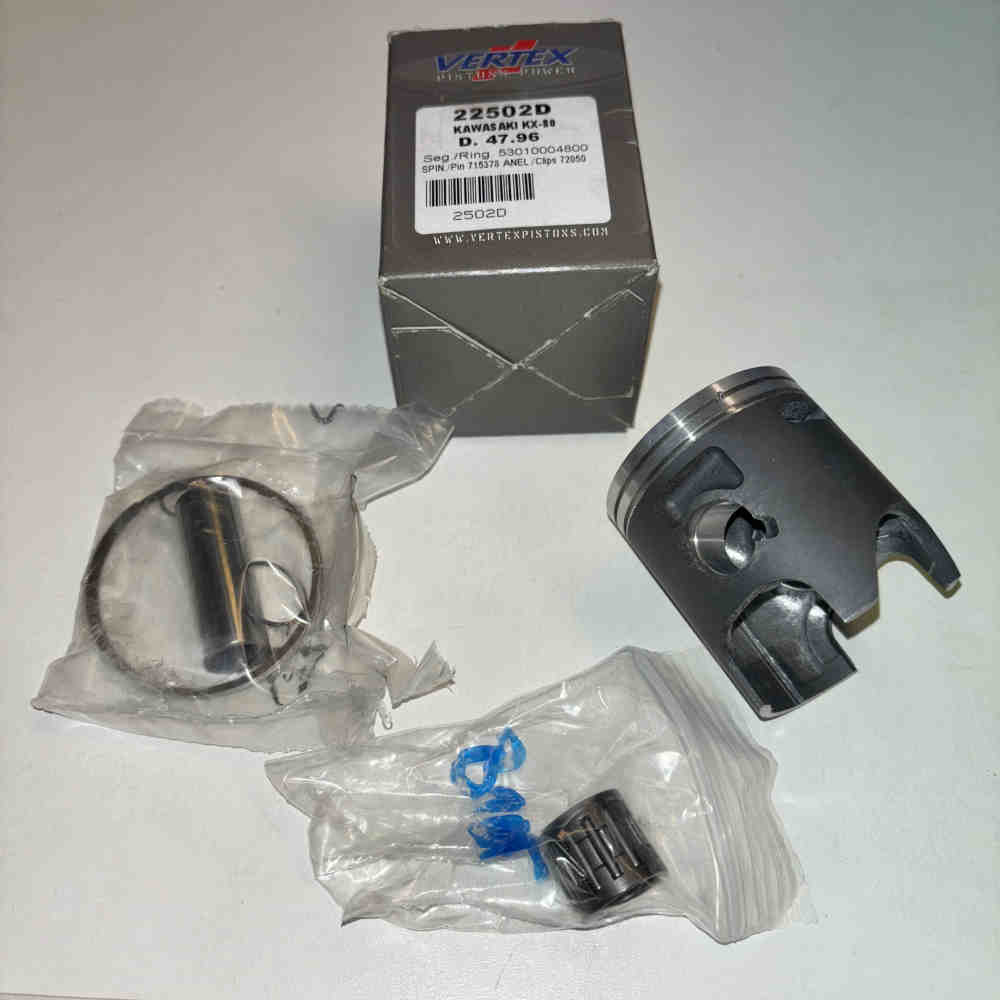 VERTEX 22502D Kolbensatz passend für Kawasaki KX 80 92-00 47,96mm