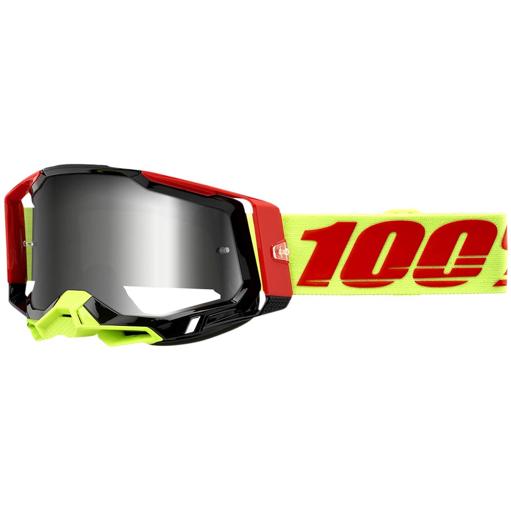 100% Racecraft 2 Wiz Brille silber verspiegelt