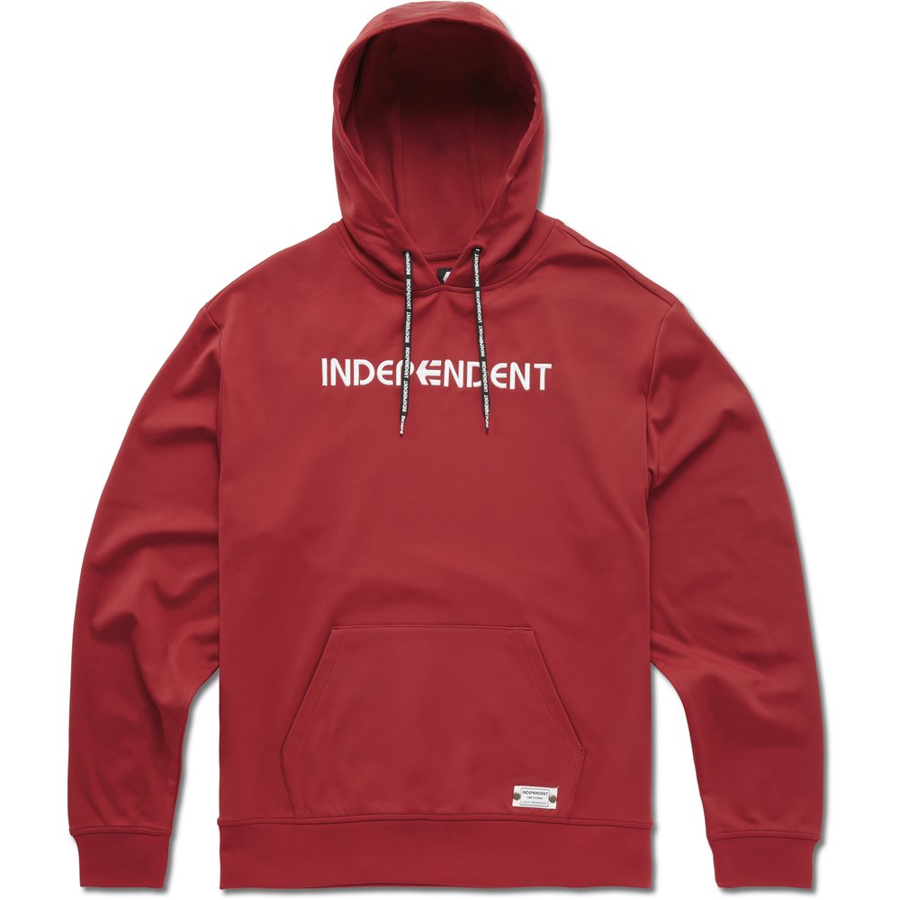 ETNIES Independent Embroidered Hoodie Pullover rot