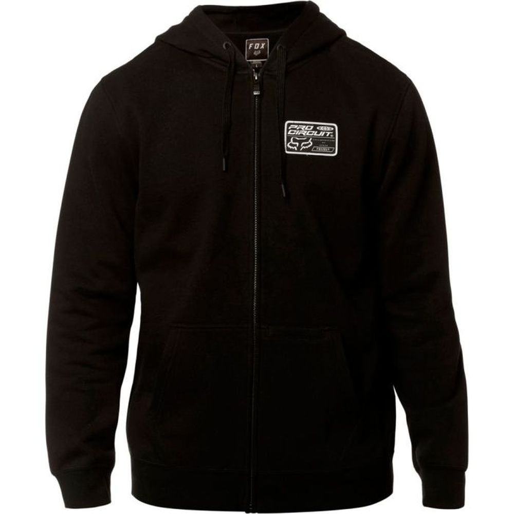 FOX Pro Circuit Zip Hoodie Kapuzen Pullover schwarz