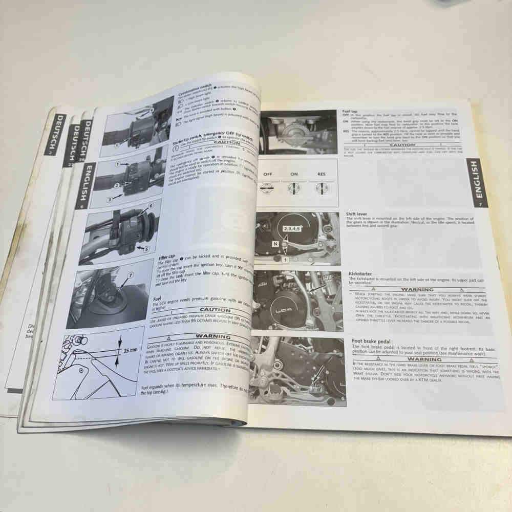 KTM 640 LC4 SMC 2002 321021 Motorrad-Handbuch gebraucht