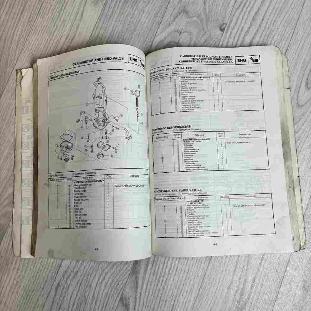 YAMAHA YZ 125 (R)/LC 2003 5UN-28199-30 Motorrad-Handbuch gebraucht