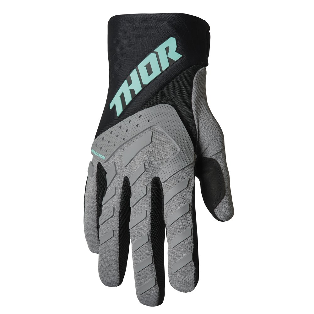 THOR Spectrum Youth Kinder Motocross Handschuhe grau schwarz mint