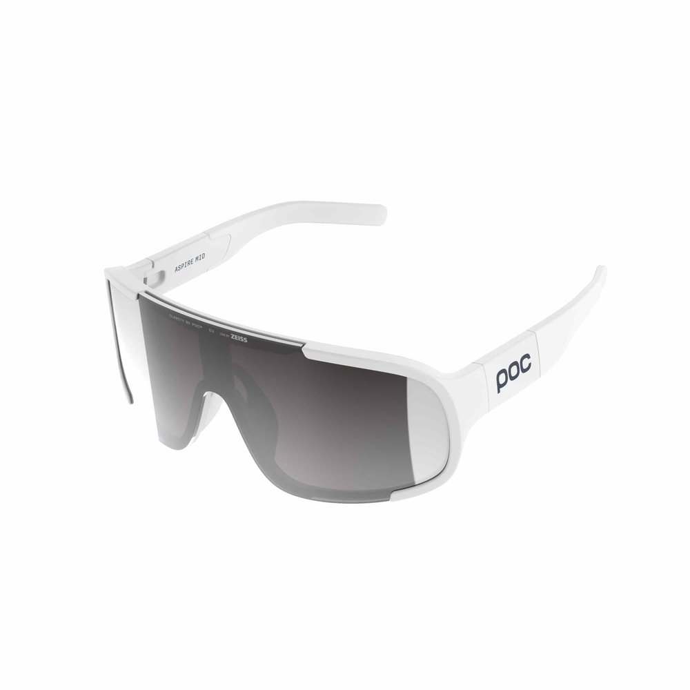 POC Aspire Mid Gravel Brille Hydrogen White/Clarity Road/Sunny Silver
