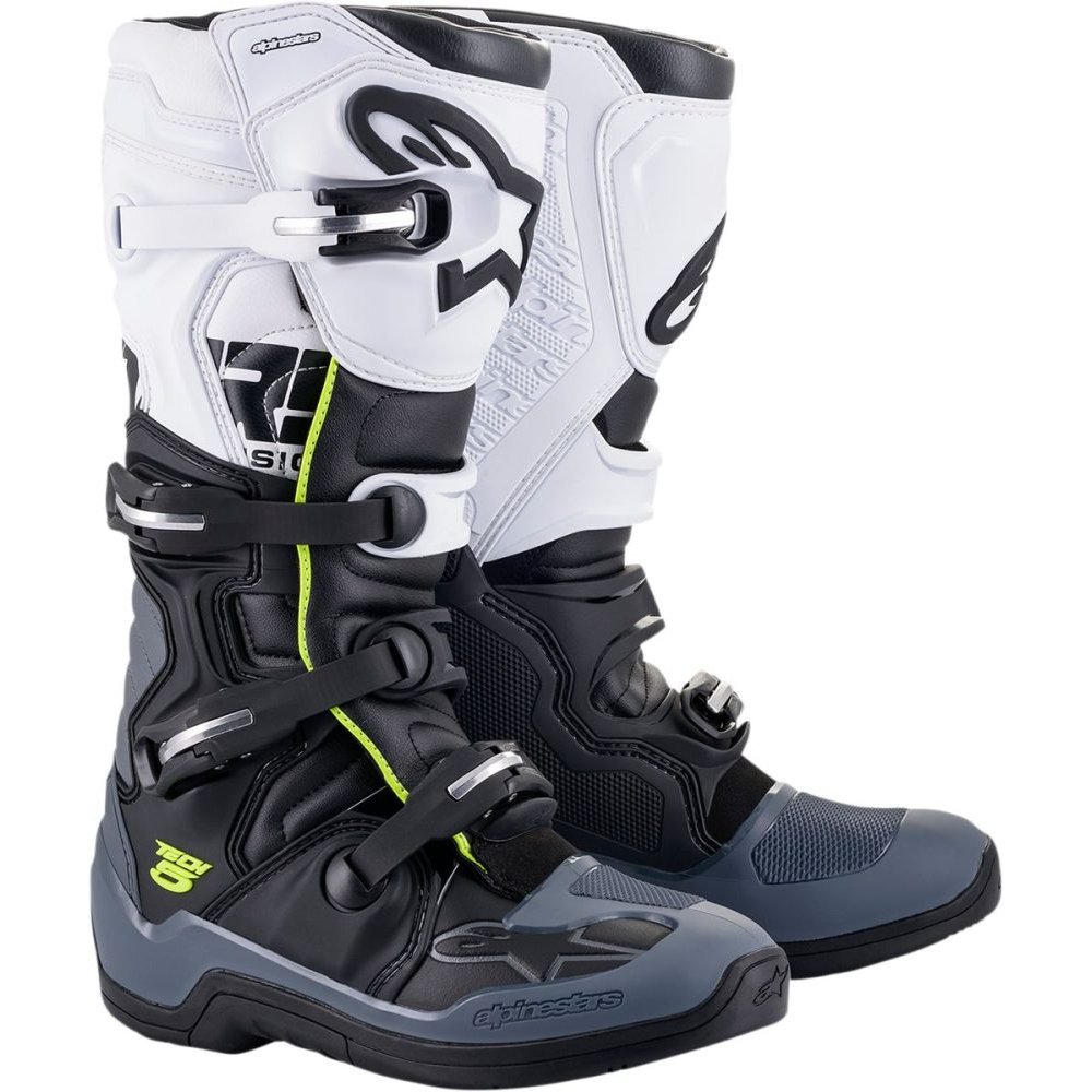 ALPINESTARS Tech 5 Motocross Stiefel schwarz grau weiss