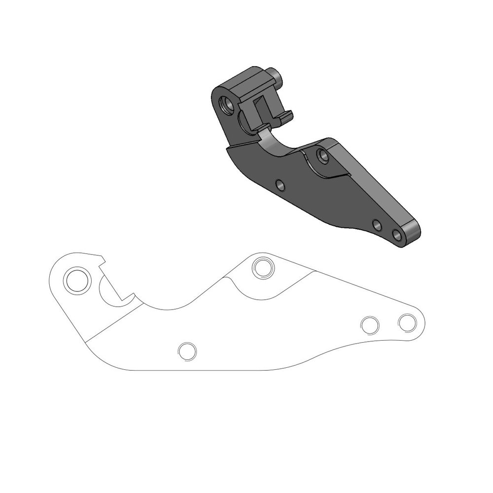 MOTO-MASTER Adapterhalterung Supermoto MOTO-MASTER Adapterhalterung Supermoto