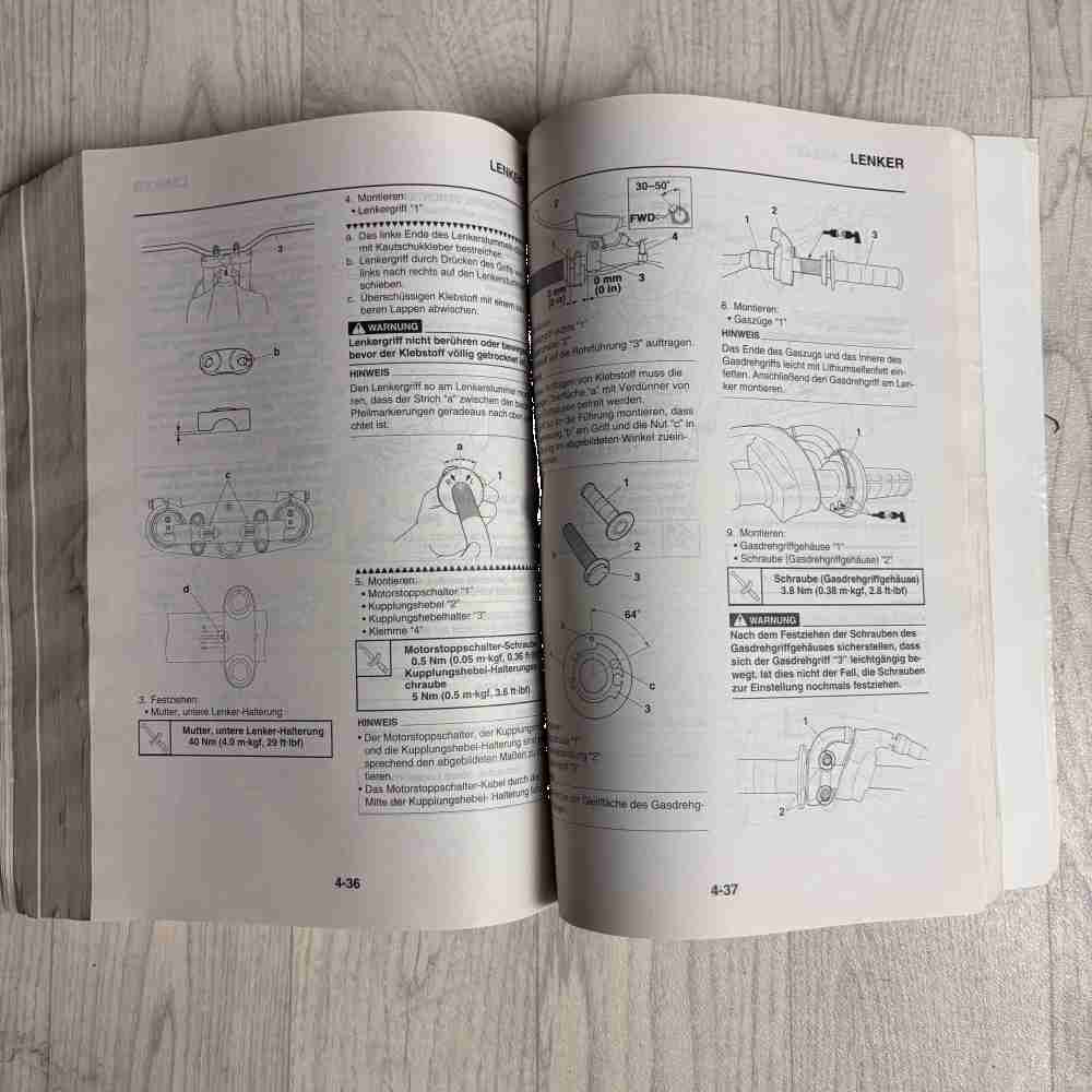 YAMAHA YZ250F YZ250FH 2017 1SM-28199-81 Motorrad-Handbuch gebraucht