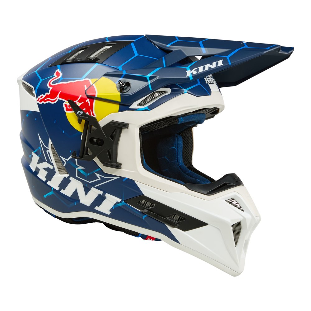 KINI RED BULL EXC Motocross Helm 1.0 blau/weiss