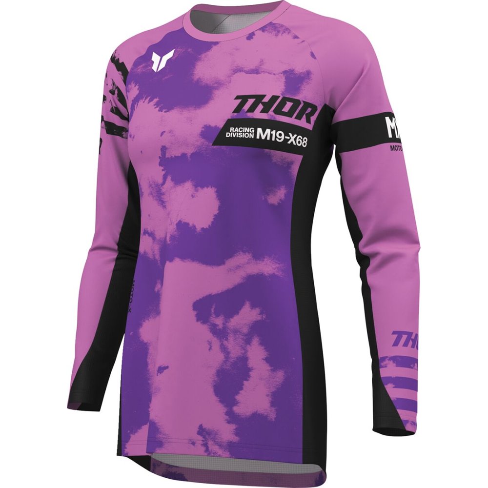 THOR Launchmode Bleach Frauen Jersey schwarz/pink/dunkel grau