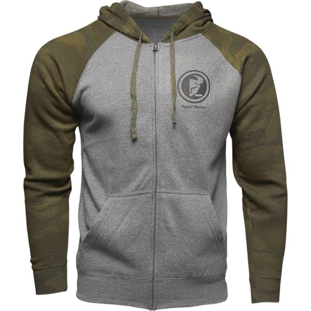 THOR MX Target Zip Fleece Kapuzen Pullover camo