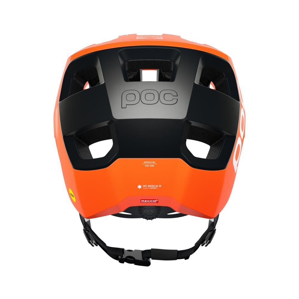 POC Kortal Race Mips MTB Helm fluorescent orange avip/uranium schwarz matt