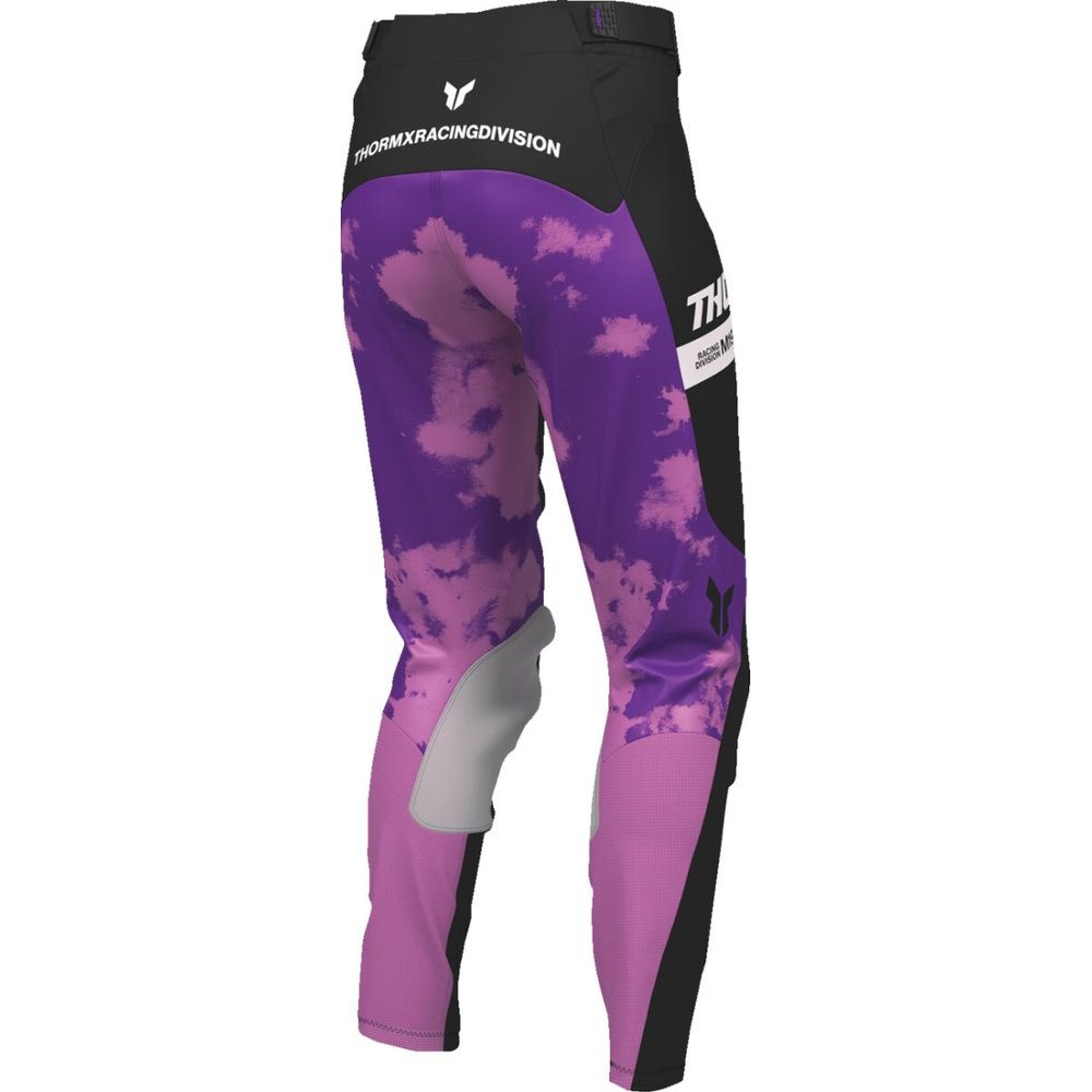 THOR Launchmode Bleach Frauen Motocross Hose schwarz/pink/dunkel grau