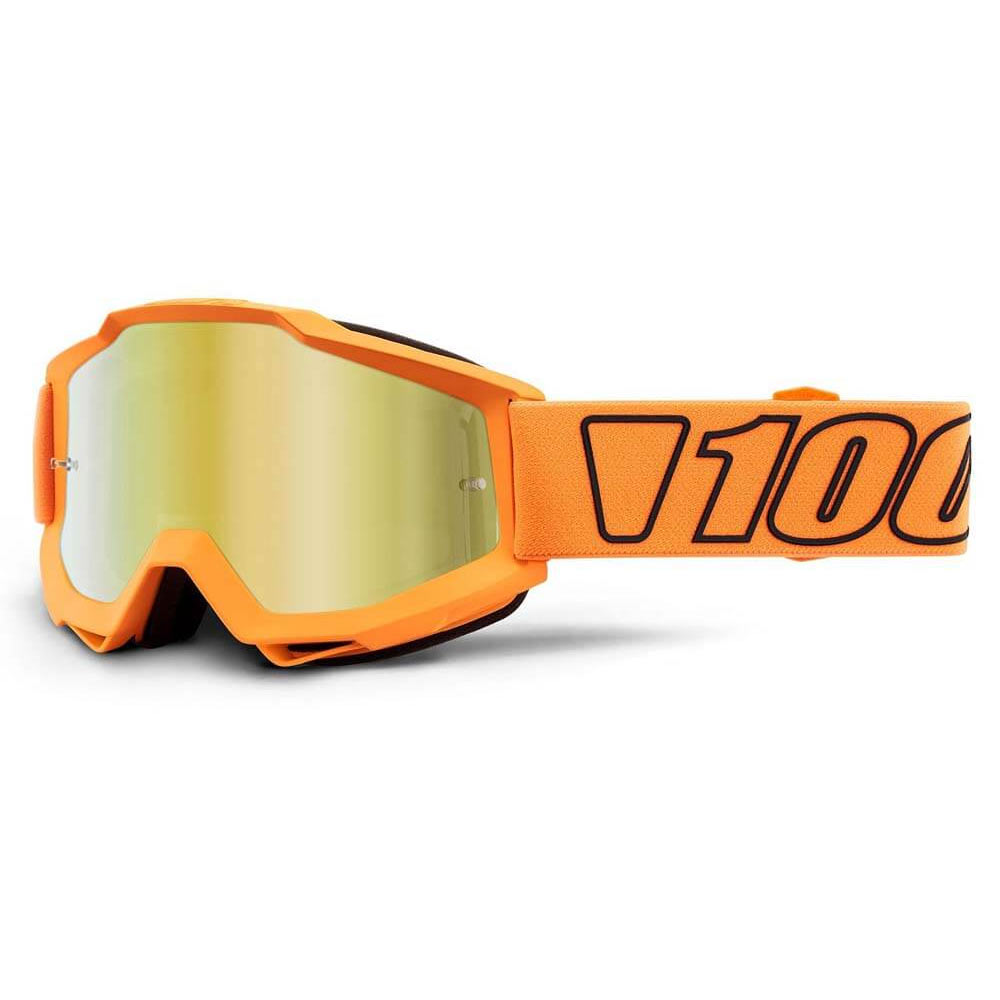 Klarglas Crossbrille MTB BMX HP7 motocross Enduro Brille fluo gelb verspiegelt 