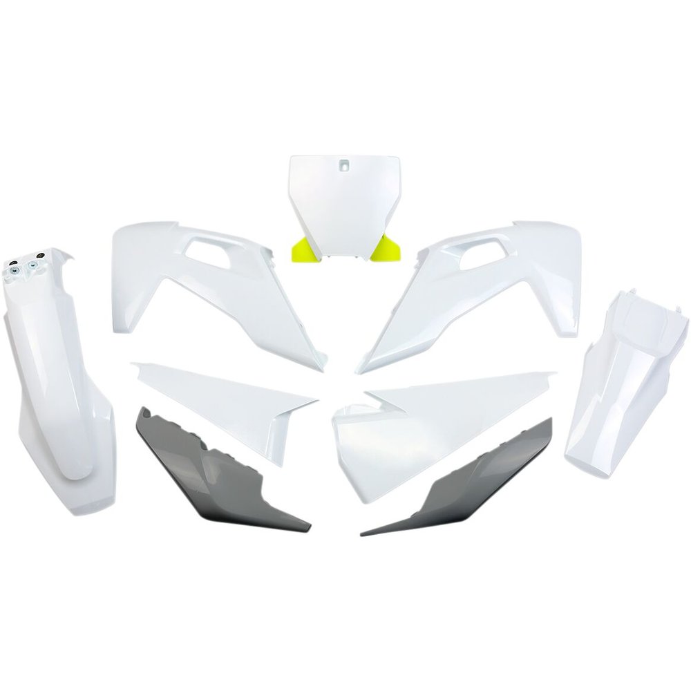 UFO Komplettes Karosserie-Kit Plastikteile Husqvarna TC/FC 19-22 weiss UFO Komplettes Karosserie-Kit Plastikteile Husqvarna TC/FC 19-22 weiss