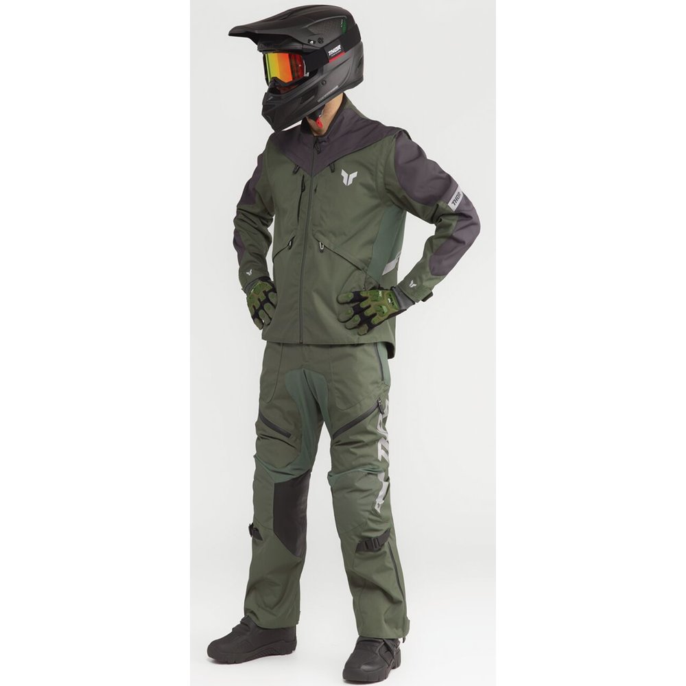 THOR Terrain Enduro Hose Otb army grün grau THOR Terrain Enduro Hose Otb army grün grau