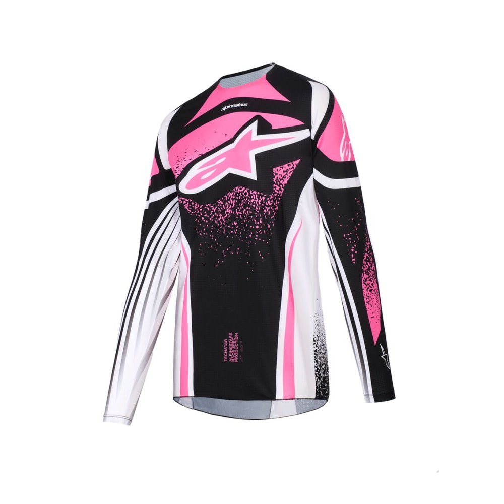 ALPINESTARS 4W Techstar Nomur Frauen Jersey schwarz/weiss/Fuchsia