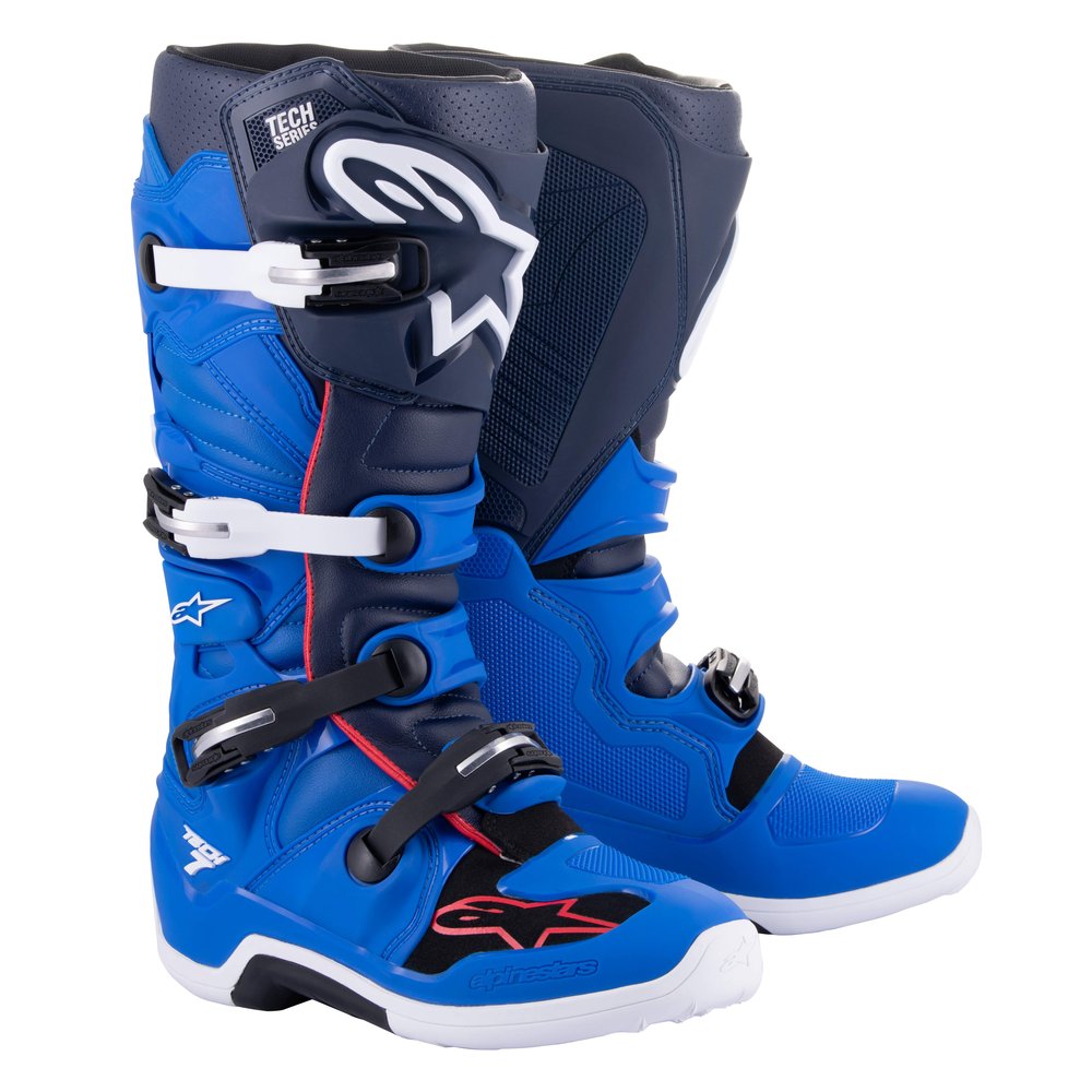ALPINESTARS Tech 7 Motocross Stiefel blau rot navy ALPINESTARS Tech 7 Motocross Stiefel blau rot navy