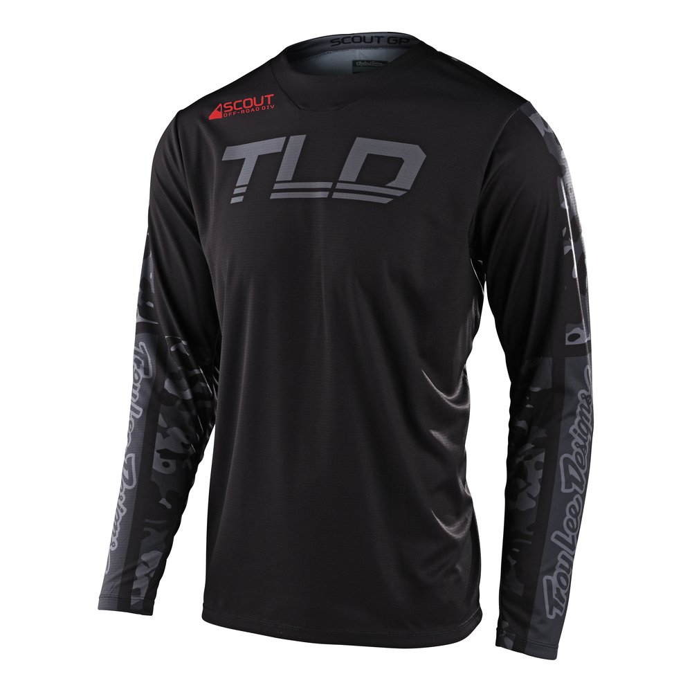 TROY LEE DESIGNS Scout GP MX MTB Jersey Recon camo schwarz