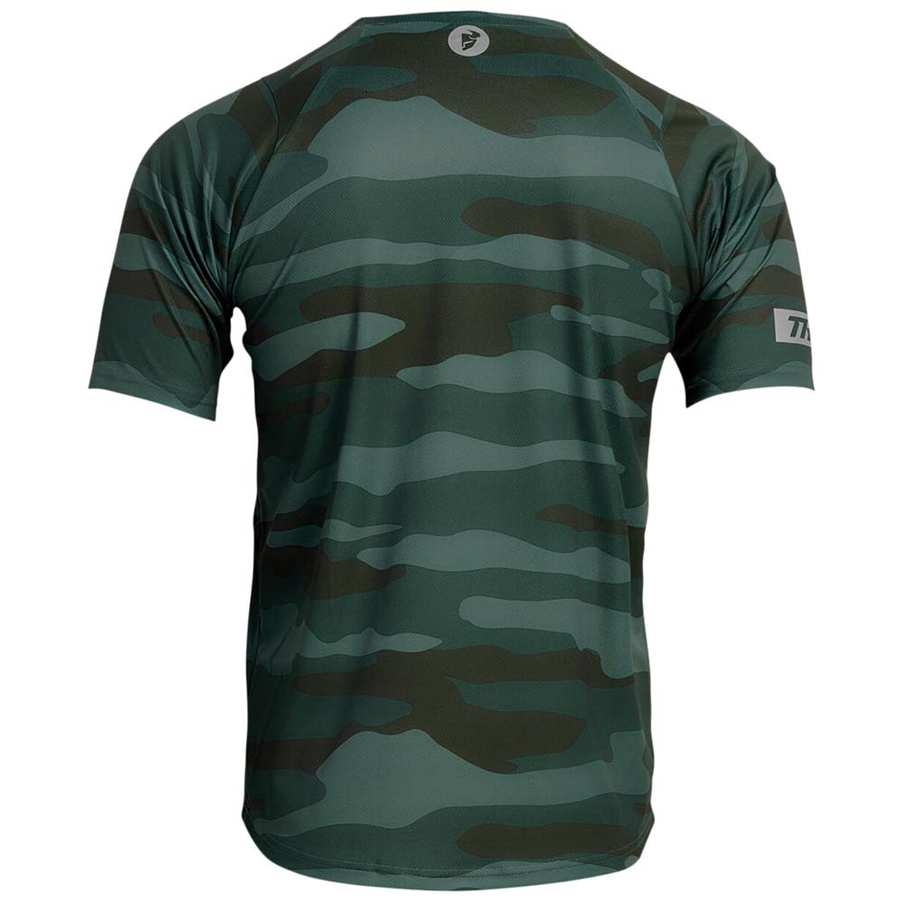THOR Assist kurzärmliges MTB Jersey camo grün THOR Assist kurzärmliges MTB Jersey camo grün