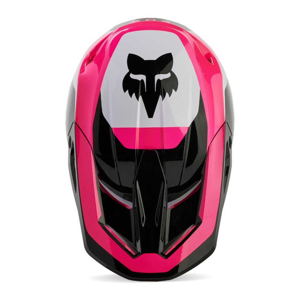 FOX V1 FLORA HELMET Motocross Helm Schwarz/Pink