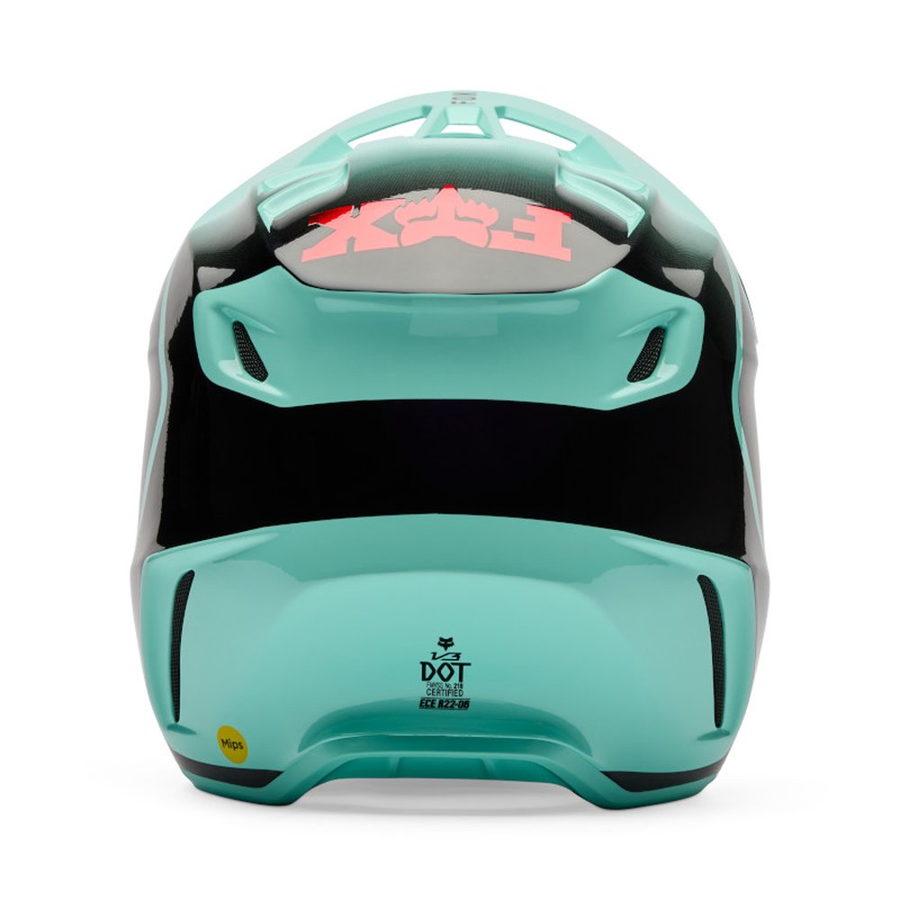 FOX V3 DRIP Motocross Helm Turquoise