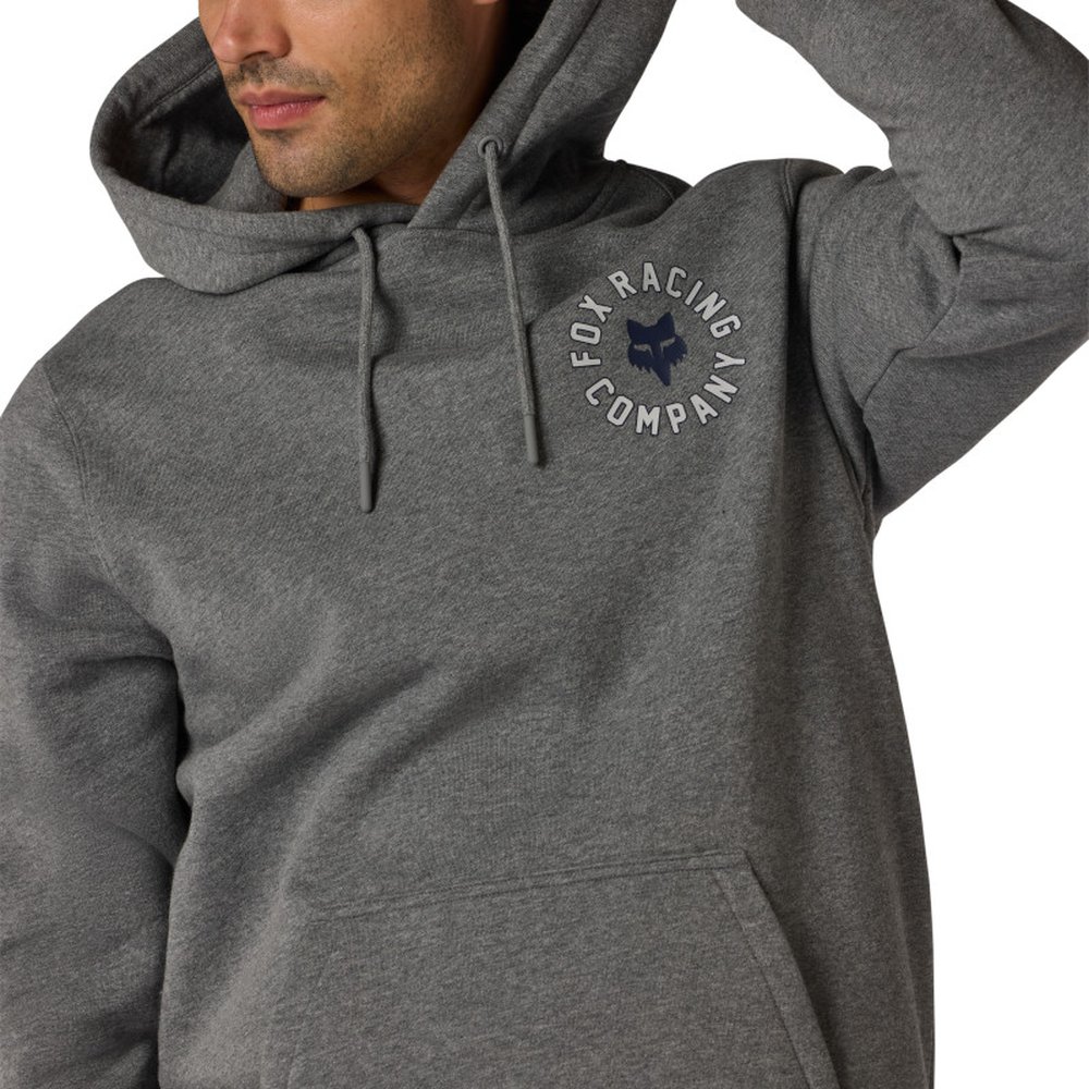 FOX BEAM Fleece PO Hoodie Kapuzen Pullover Heather Graphite