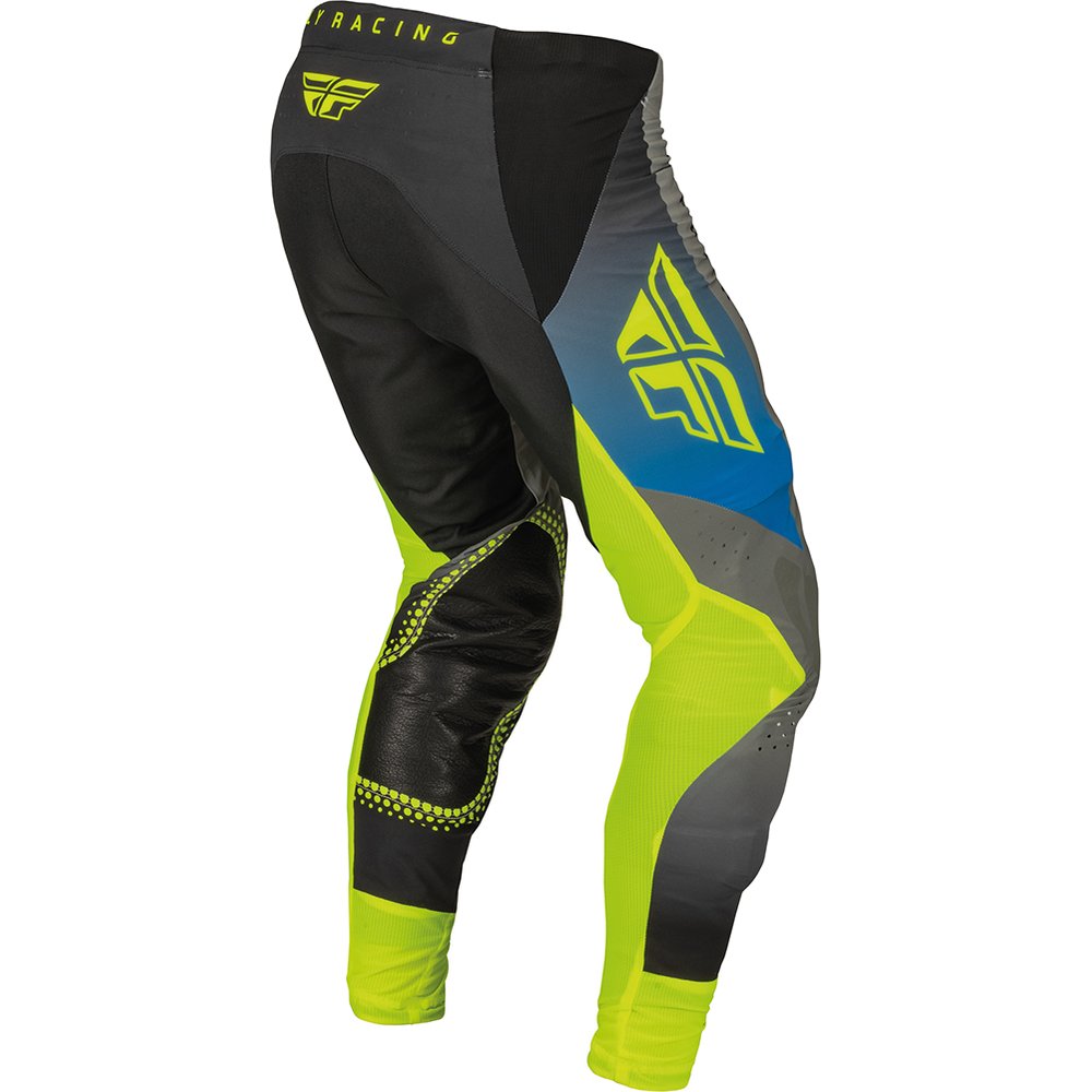 FLY Lite Motocross Hose grau blau gelb FLY Lite Motocross Hose grau blau gelb
