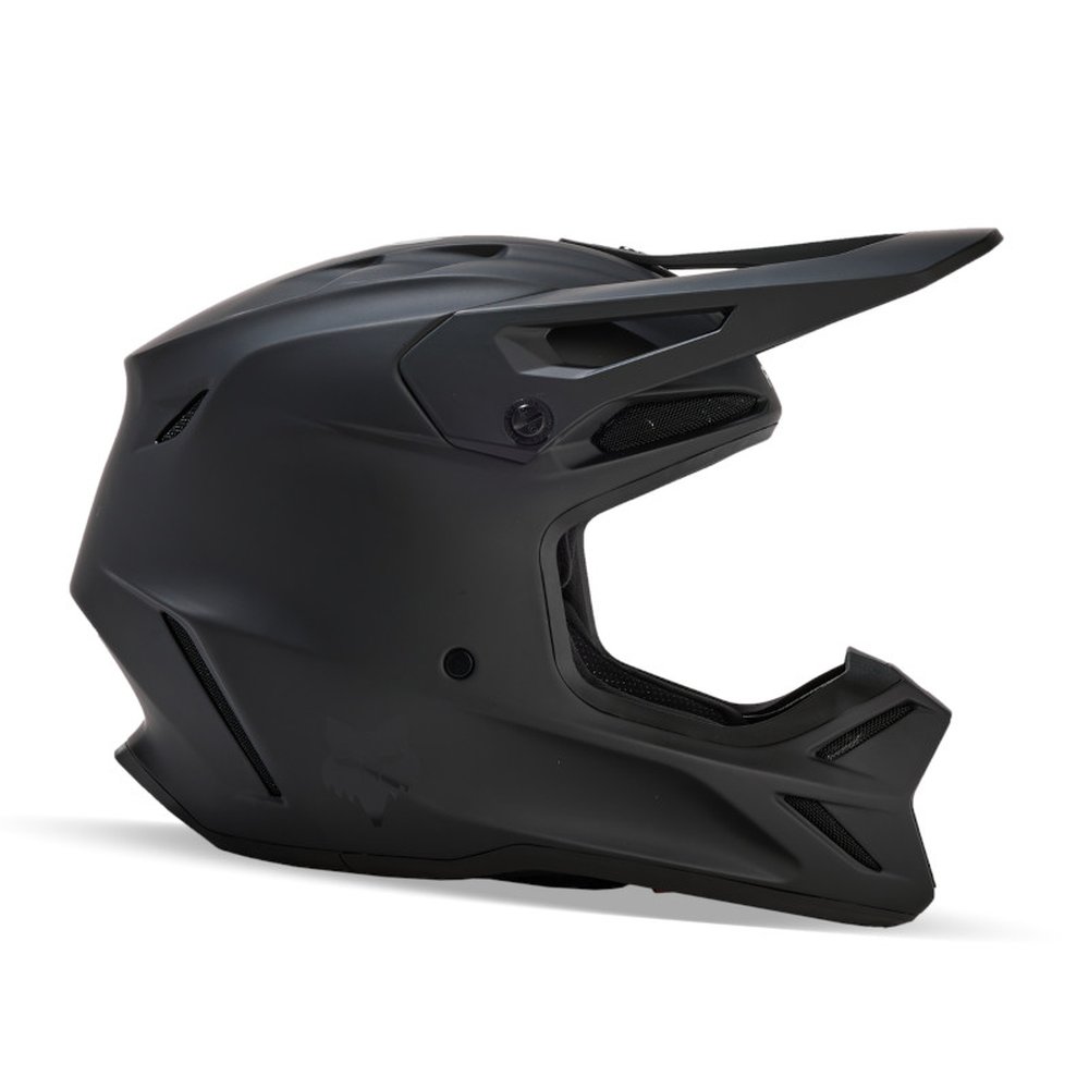 FOX V3 SOLID Motocross Helm Matt Schwarz
