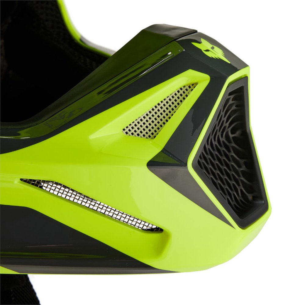 FOX V1 FLORA HELMET Motocross Helm Gelb