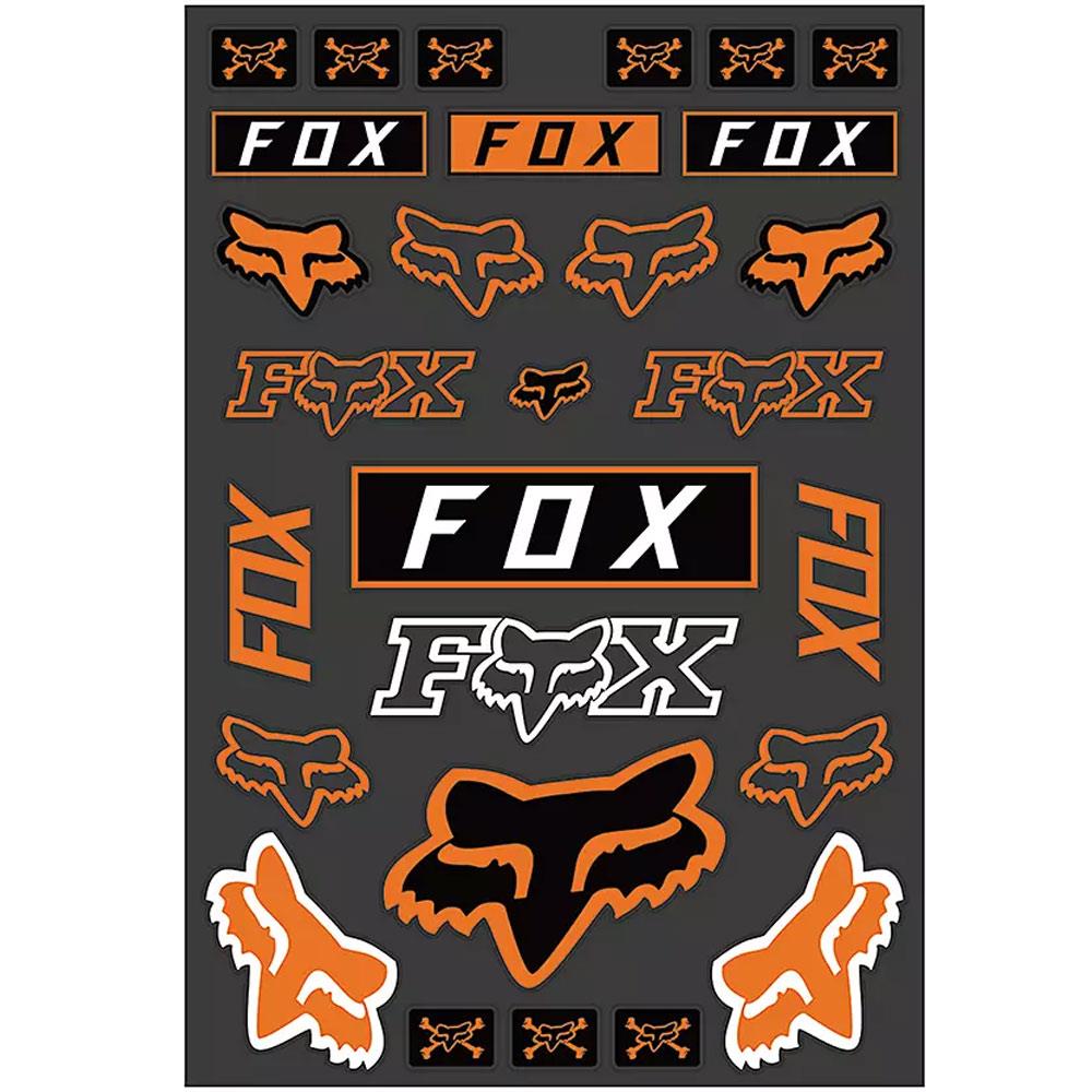 FOX Legacy Track Sticker Pack Aufkleberset orange