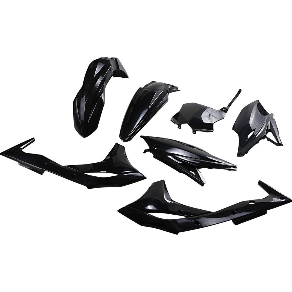 UFO Komplettes Karosserie-Kit Plastikteile Kawasaki KX-250F 2017 schwarz UFO Komplettes Karosserie-Kit Plastikteile Kawasaki KX-250F 2017 schwarz