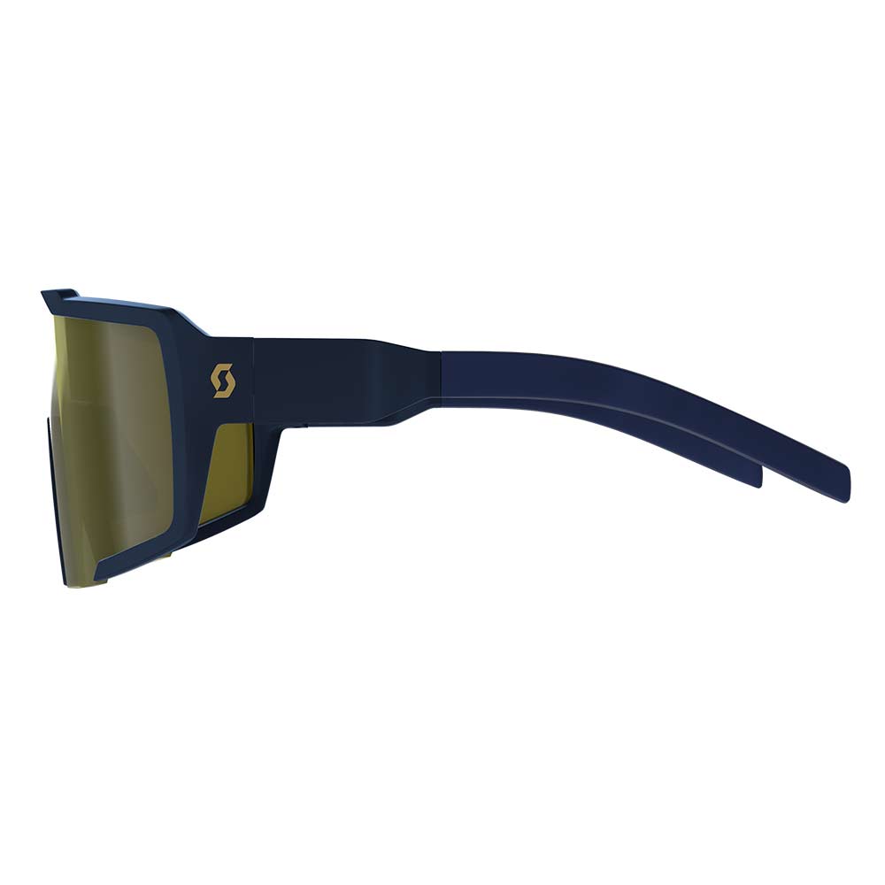 SCOTT Shield Compact Sonnenbrille submariner blau gold verspiegelt SCOTT Shield Compact Sonnenbrille submariner blau gold verspiegelt