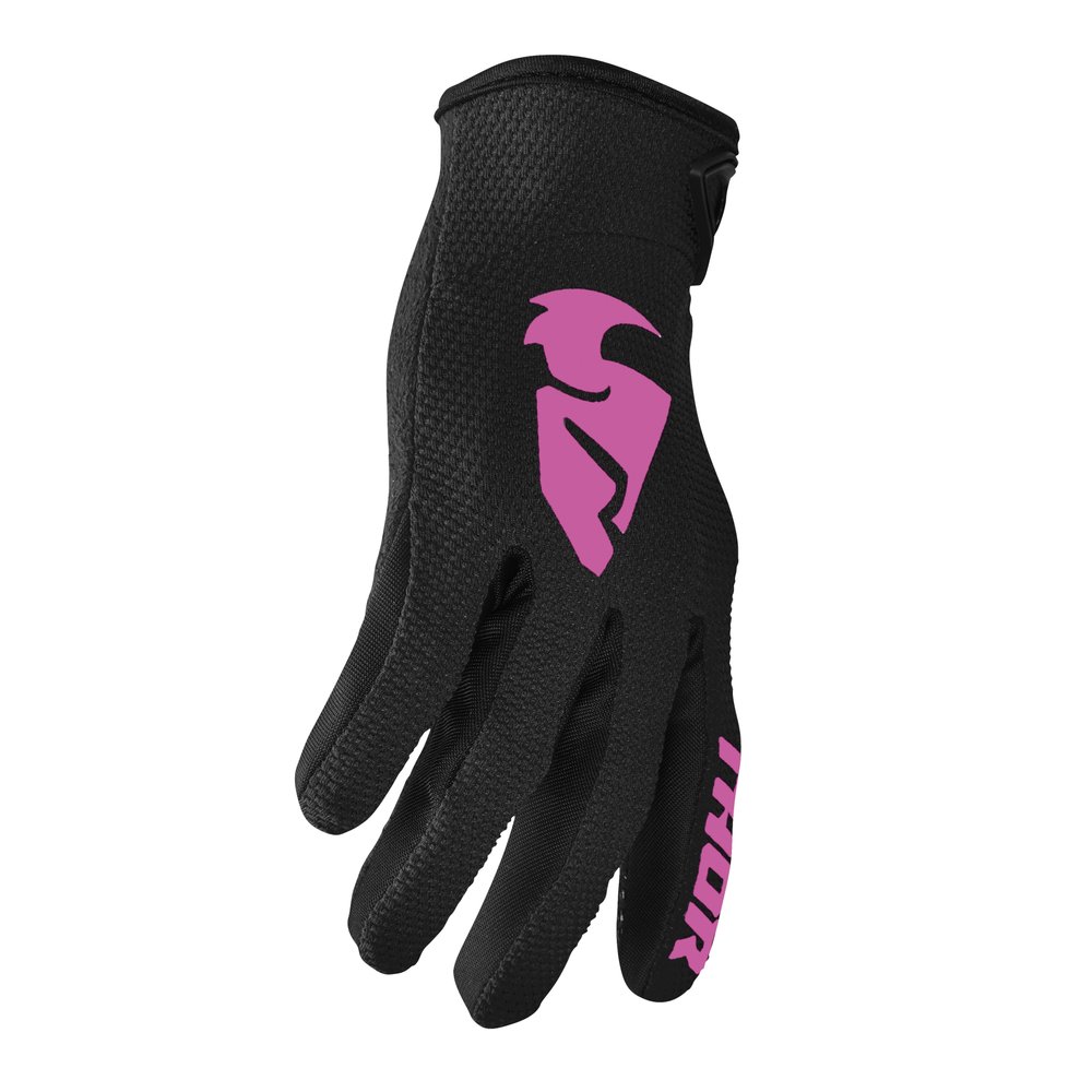 THOR Sector Women Frauen Handschuhe schwarz pink