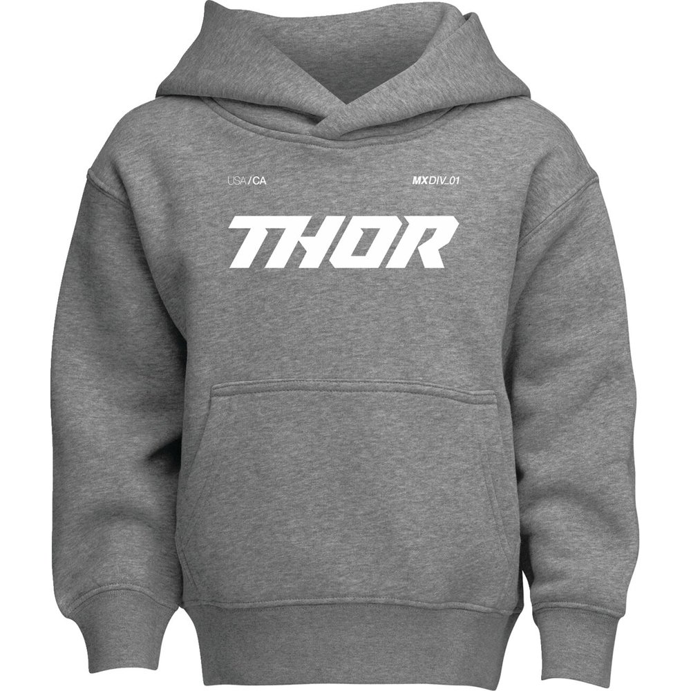 THOR Kapuzen Pullover Hoodie Kinder Brave grau THOR Kapuzen Pullover Hoodie Kinder Brave grau