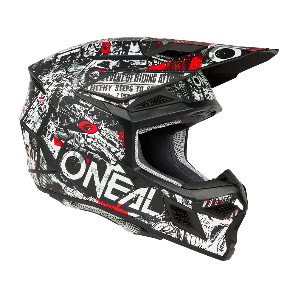 ONEAL 3SRS Motocross Helm Attack schwarz weiss ONEAL 3SRS Motocross Helm Attack schwarz weiss