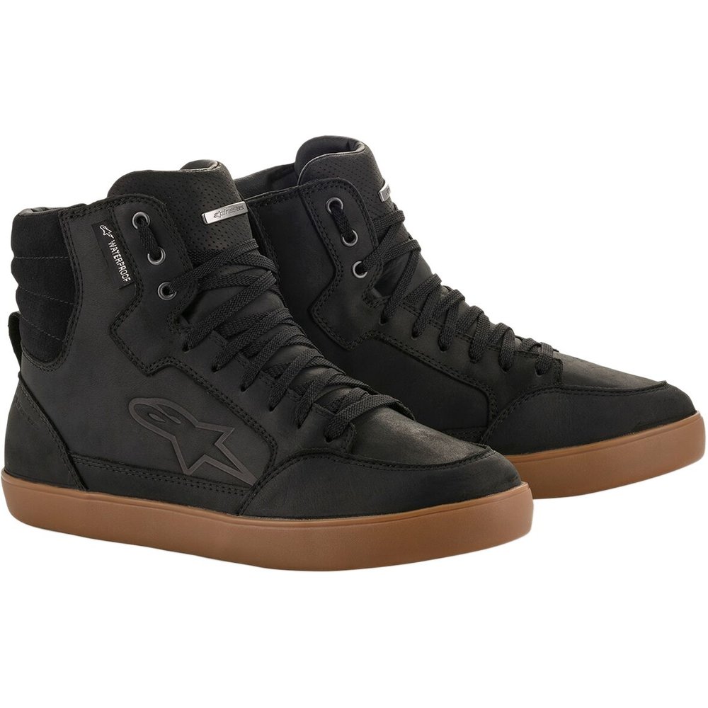 ALPINESTARS J-6 wasserdichte Motorrad-Schuhe schwarz gum