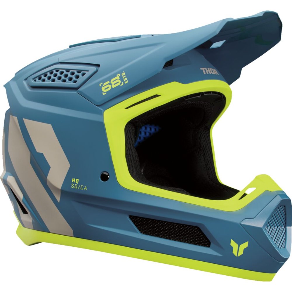THOR Fleet Motocross Helm Forge blau