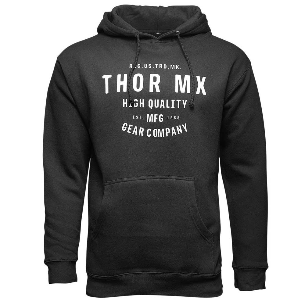 THOR Crafted Kapuzen Pullover schwarz