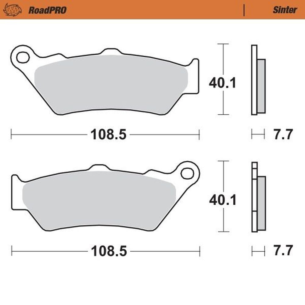 MOTO-MASTER Bremsbeläge Set Sinter hinten