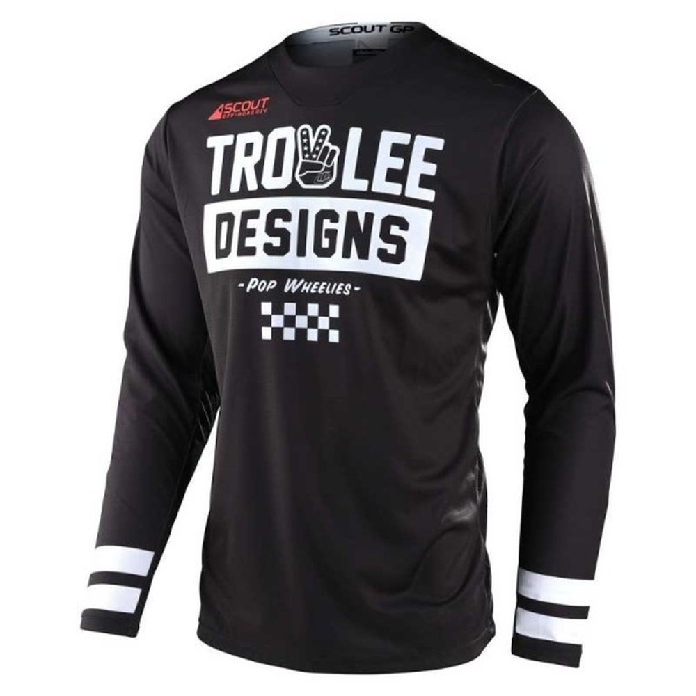 TROY LEE DESIGNS GP Peace & Wheelies Jersey schwarz