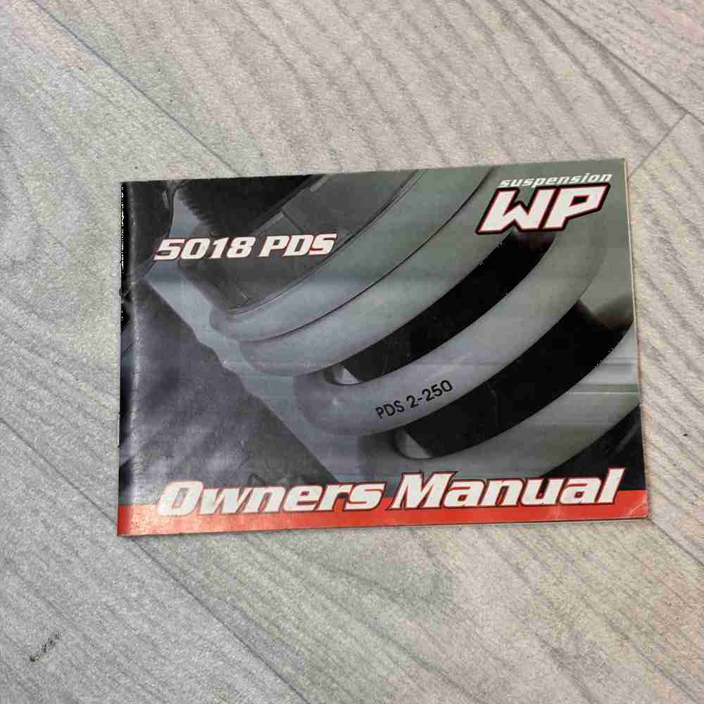WP SUSPENSION 5018 PDS Handbuch für Dämpfer gebraucht