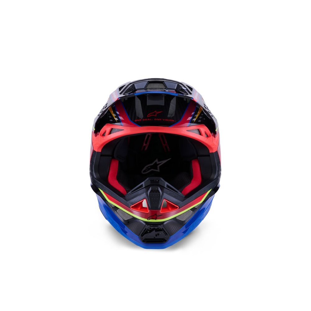 ALPINESTARS Supertech M10 Era Motocross Helm blau/rot/gelb