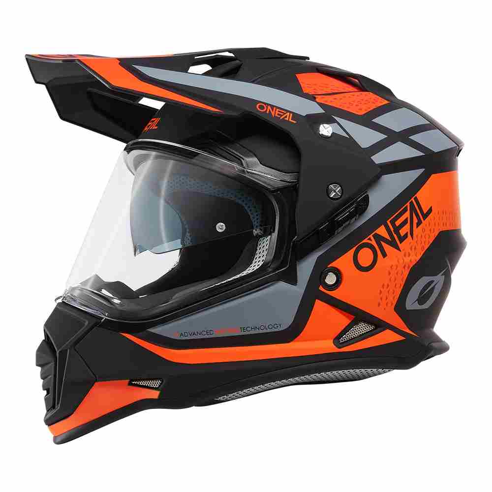 ONEAL Sierra R Enduro Motorrad Helm orange schwarz grau ONEAL Sierra R Enduro Motorrad Helm orange schwarz grau