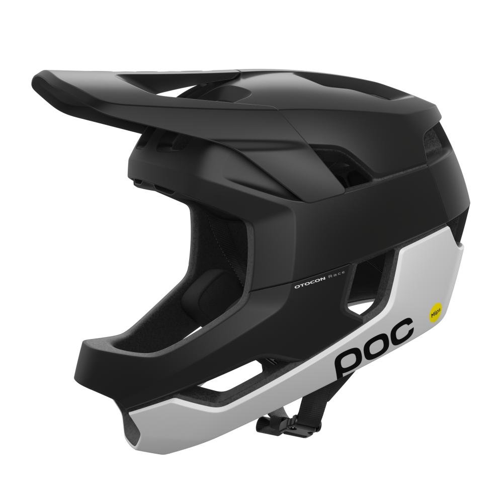 POC Otocon Race Mips MTB Helm uranium schwarz/weiss matt