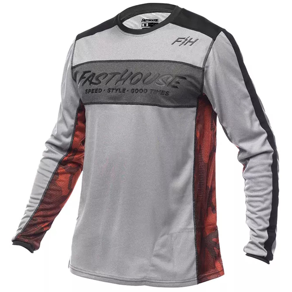 FASTHOUSE Acadia langärmliges MTB Jersey heather grau