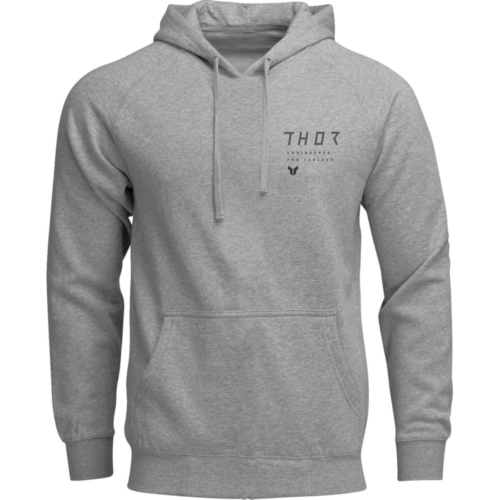 THOR Stamp Kapuzen Pullover Hoodie meliert grau