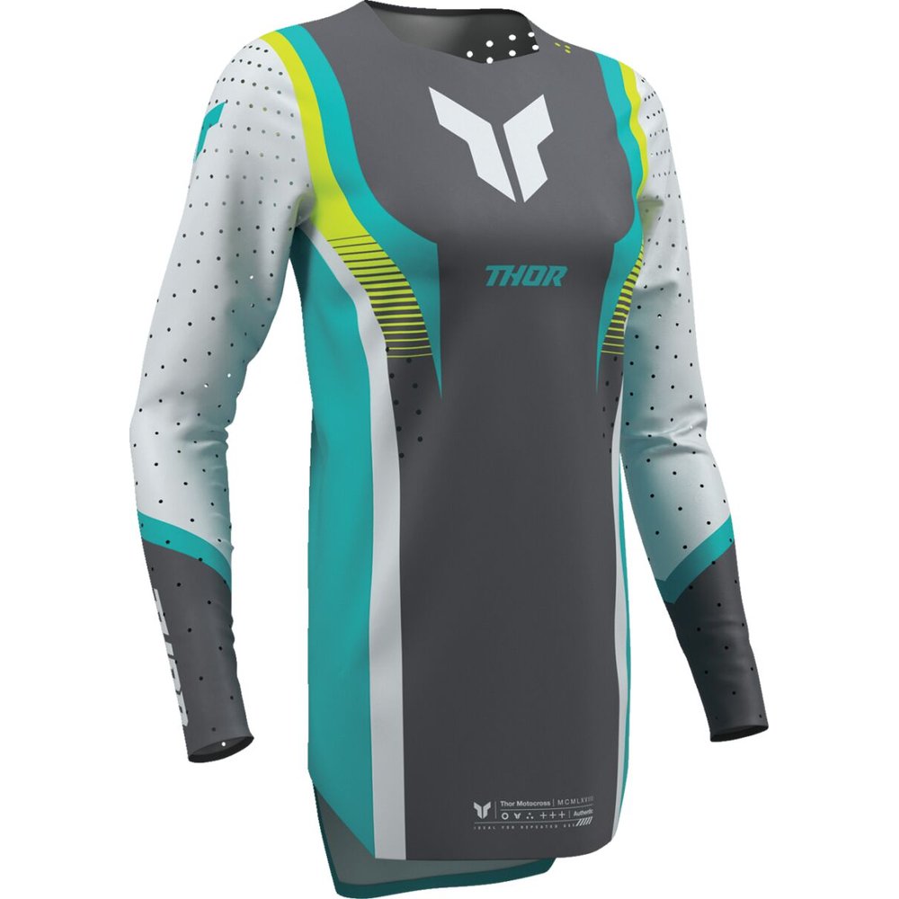 THOR Sportmode Velocity Frauen Jersey grau/Aqua blau THOR Sportmode Velocity Frauen Jersey grau/Aqua blau